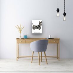 Adventure is out there Scottish Terrier dog canvas print illustration. Pre-stretched wall art ready to hang 10 adventure is out there portrait canvas scottish terrier 12x16 office
