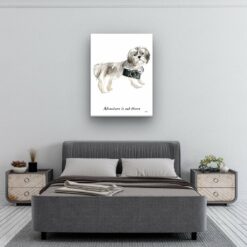 Adventure is out there Shih tzu Short hair dog canvas print illustration. Pre-stretched wall art ready to hang 11 Adventure is out there Shih tzu Short hair dog canvas print illustration. Pre-stretched wall art ready to hang - Image 4
