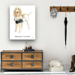adventure is out there portrait canvas spinone italiano 30x40 hall