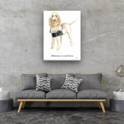 adventure is out there portrait canvas spinone italiano 30x40 living room
