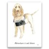 adventure is out there portrait canvas spinone italiano print front view