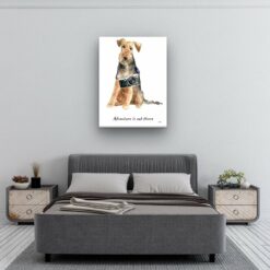 Adventure is out there Welsh Terrier dog canvas print illustration. Pre-stretched wall art ready to hang 11 Adventure is out there Welsh Terrier dog canvas print illustration. Pre-stretched wall art ready to hang - Image 4