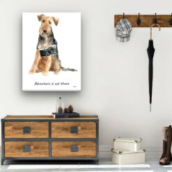 Adventure is out there Welsh Terrier dog canvas print illustration. Pre-stretched wall art ready to hang 12 Adventure is out there Welsh Terrier dog canvas print illustration. Pre-stretched wall art ready to hang - Image 5