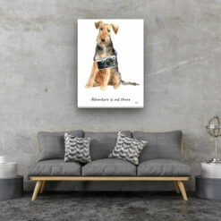 Adventure is out there Welsh Terrier dog canvas print illustration. Pre-stretched wall art ready to hang 13 Adventure is out there Welsh Terrier dog canvas print illustration. Pre-stretched wall art ready to hang - Image 6