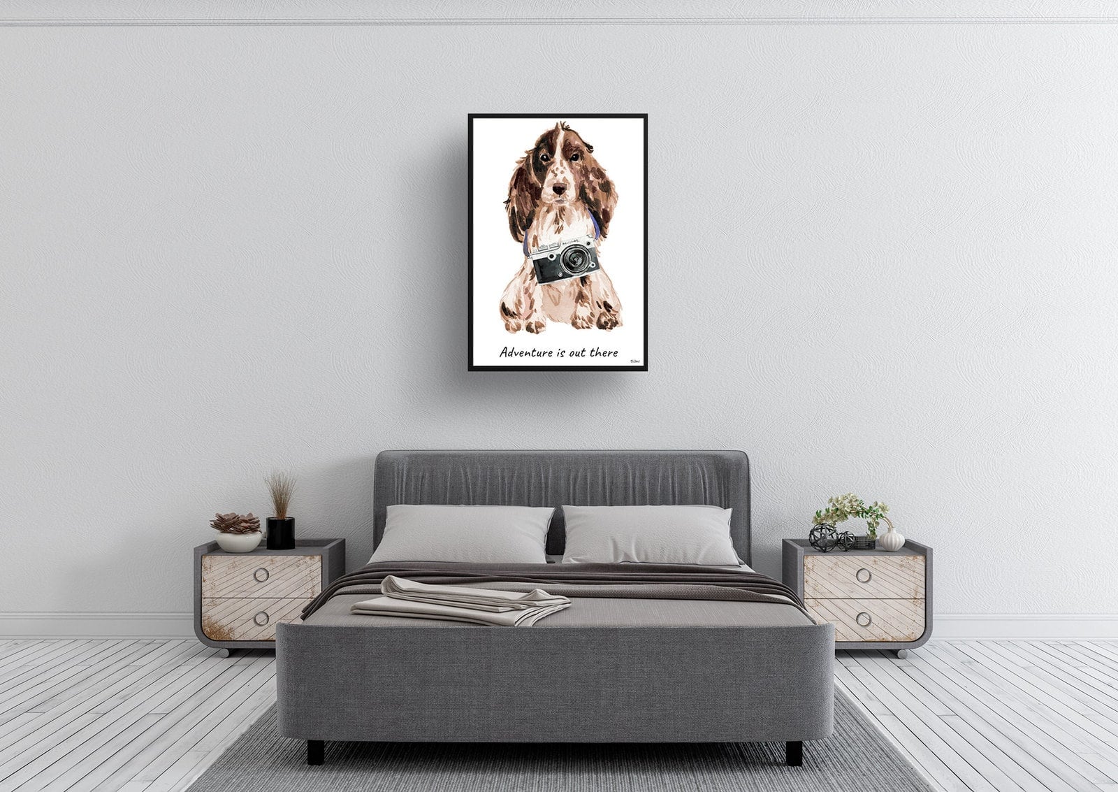 Adventure is out there Brown Cocker Spaniel dog print illustration. Framed & un-framed wall art 6 Adventure is out there Brown Cocker Spaniel dog print illustration. Framed & un-framed wall art - Image 4