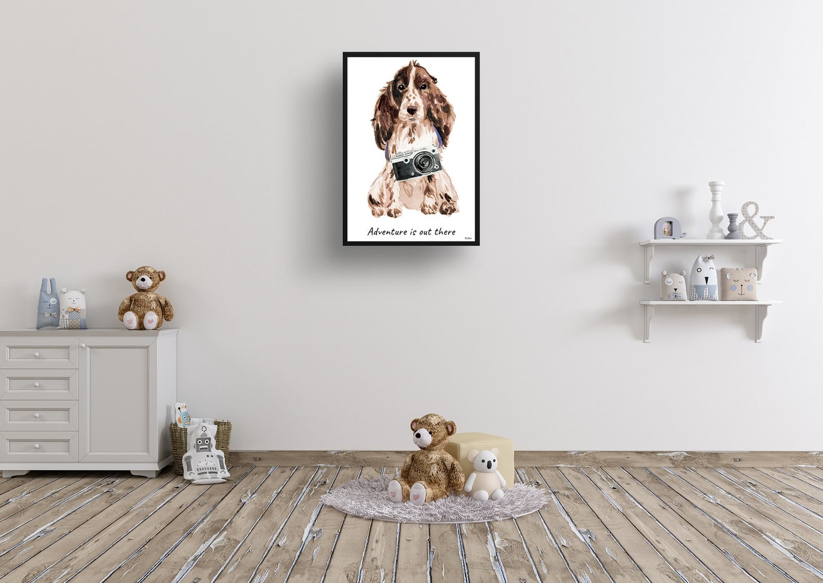 Adventure is out there Brown Cocker Spaniel dog print illustration. Framed & un-framed wall art 8 Adventure is out there Brown Cocker Spaniel dog print illustration. Framed & un-framed wall art - Image 6