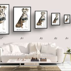 adventure is out there portrait print catahoula leopard dog size comparison