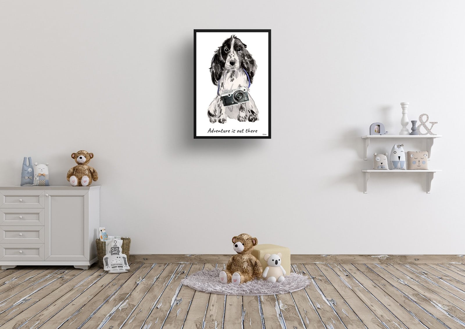 Adventure is out there Cocker Spaniel dog print illustration. Framed & un-framed wall art 8 Adventure is out there Cocker Spaniel dog print illustration. Framed & un-framed wall art - Image 6