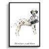 adventure is out there portrait print dalmatian front view