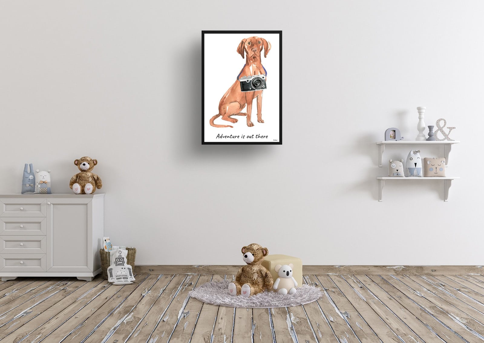 Adventure is out there Hungarian Vizsla dog print illustration. Framed & un-framed wall art 8 Adventure is out there Hungarian Vizsla dog print illustration. Framed & un-framed wall art - Image 6