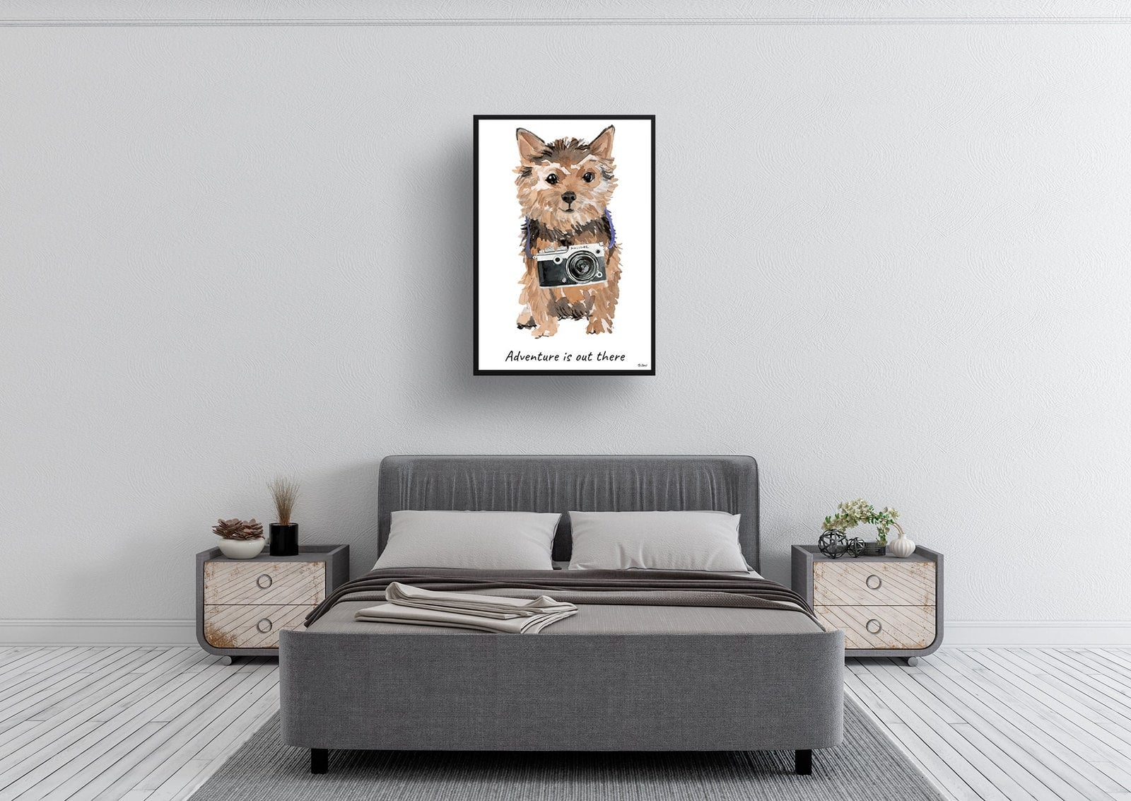 Adventure is out there Norfolk Terrier dog print illustration. Framed & un-framed wall art 6 Adventure is out there Norfolk Terrier dog print illustration. Framed & un-framed wall art - Image 4
