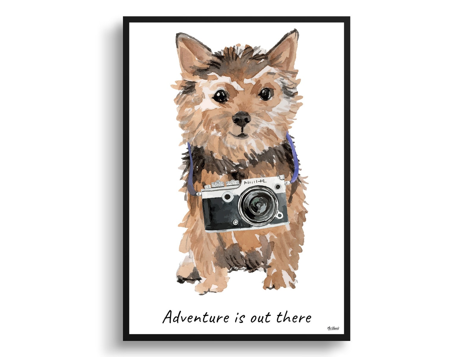 Adventure is out there Norfolk Terrier dog print illustration. Framed & un-framed wall art 3 Adventure is out there Norfolk Terrier dog print illustration. Framed & un-framed wall art