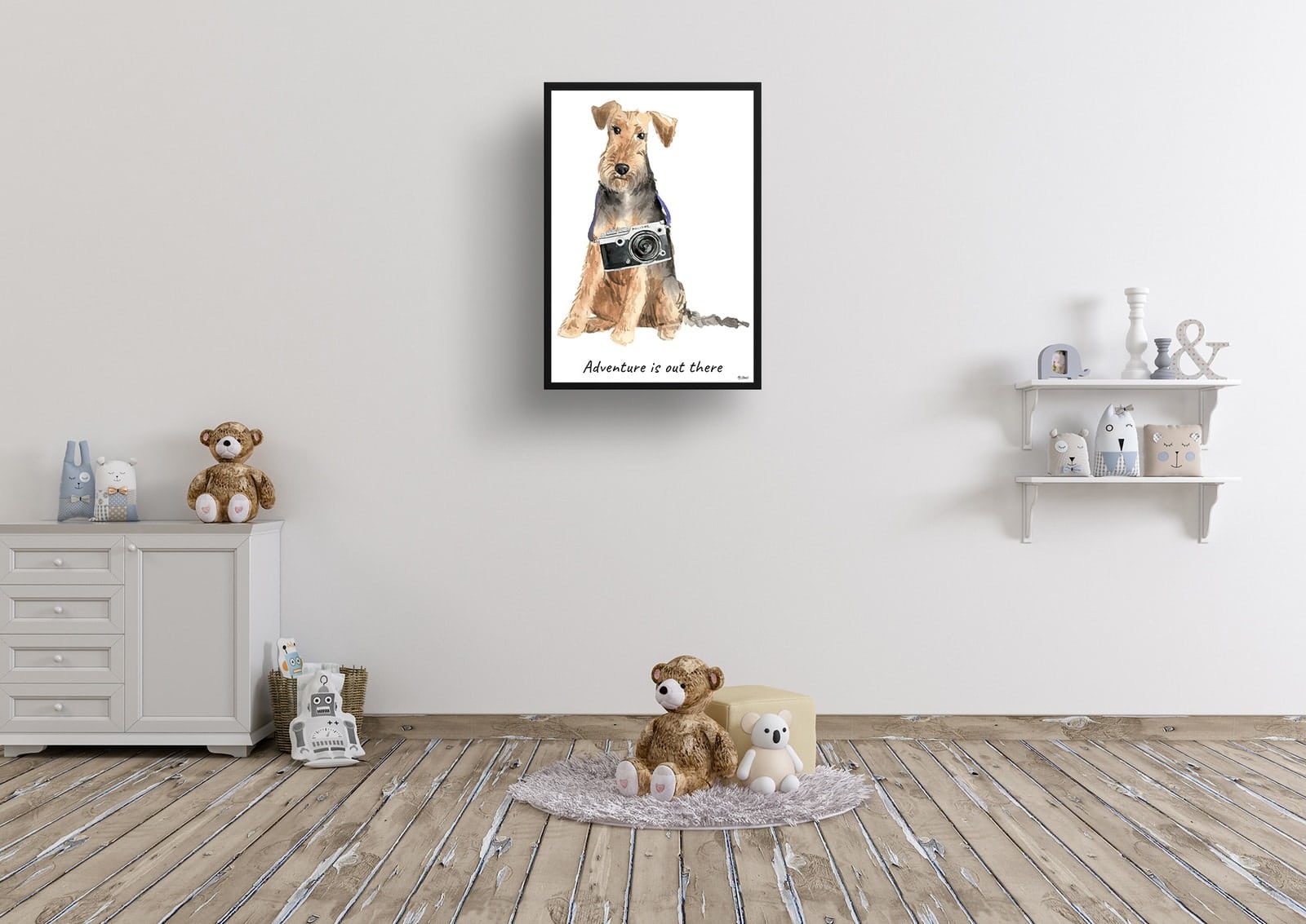Adventure is out there Welsh Terrier dog print illustration. Framed & un-framed wall art 8 Adventure is out there Welsh Terrier dog print illustration. Framed & un-framed wall art - Image 6