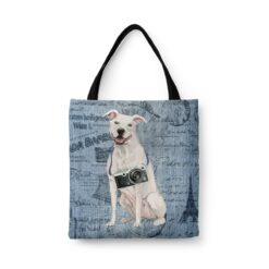 American Staffordshire terrier Dog Denim Style Tote Bag