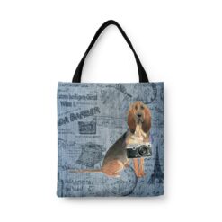 BloodHound Dog Denim Style Tote Bag