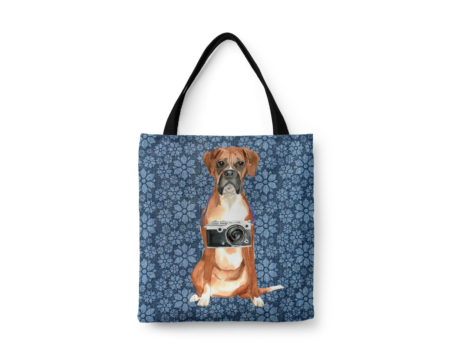 Boxer Dog Denim Style Tote Bag 9 Boxer Dog Denim Style Tote Bag - Image 7