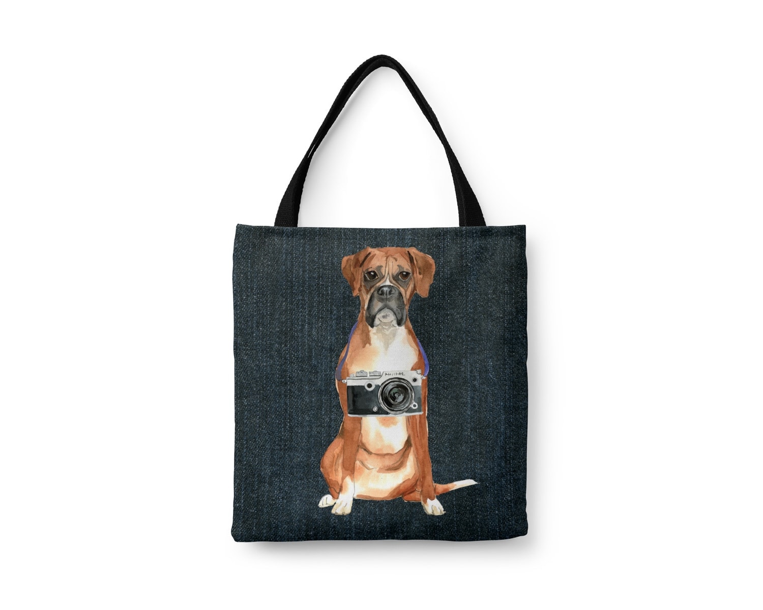 Boxer Dog Denim Style Tote Bag 8 Boxer Dog Denim Style Tote Bag - Image 6