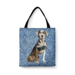 Catahoula Leopard Dog Dog Denim Style Tote Bag 31 Catahoula Leopard Dog Dog Denim Style Tote Bag - Image 4
