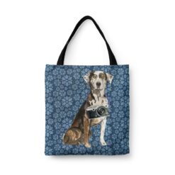 Catahoula Leopard Dog Dog Denim Style Tote Bag 34 Catahoula Leopard Dog Dog Denim Style Tote Bag - Image 7