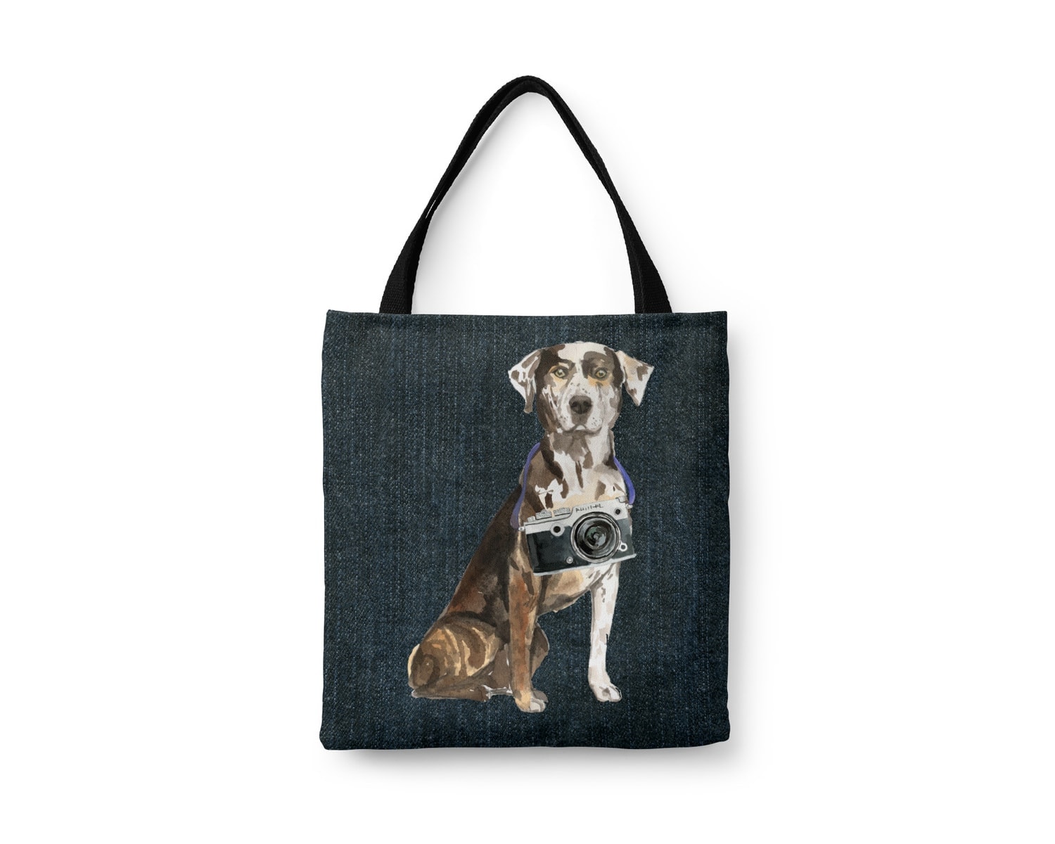 Catahoula Leopard Dog Dog Denim Style Tote Bag 8 Catahoula Leopard Dog Dog Denim Style Tote Bag - Image 6