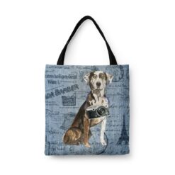 Catahoula Leopard Dog Dog Denim Style Tote Bag