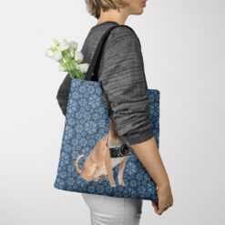 Chihuahua Dog Denim Style Tote Bag 36 denim dogs tote chihuahua daisy denim tote woman jumper view