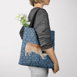 denim dogs tote corgi daisy denim tote woman jumper view