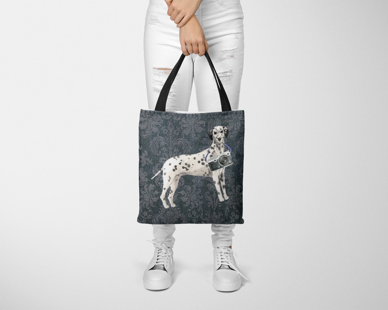 Dalmatian Dog Denim Style Tote Bag 12 Dalmatian Dog Denim Style Tote Bag - Image 10