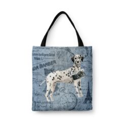 Dalmatian Dog Denim Style Tote Bag