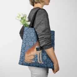 denim dogs tote great dane daisy denim tote woman jumper view