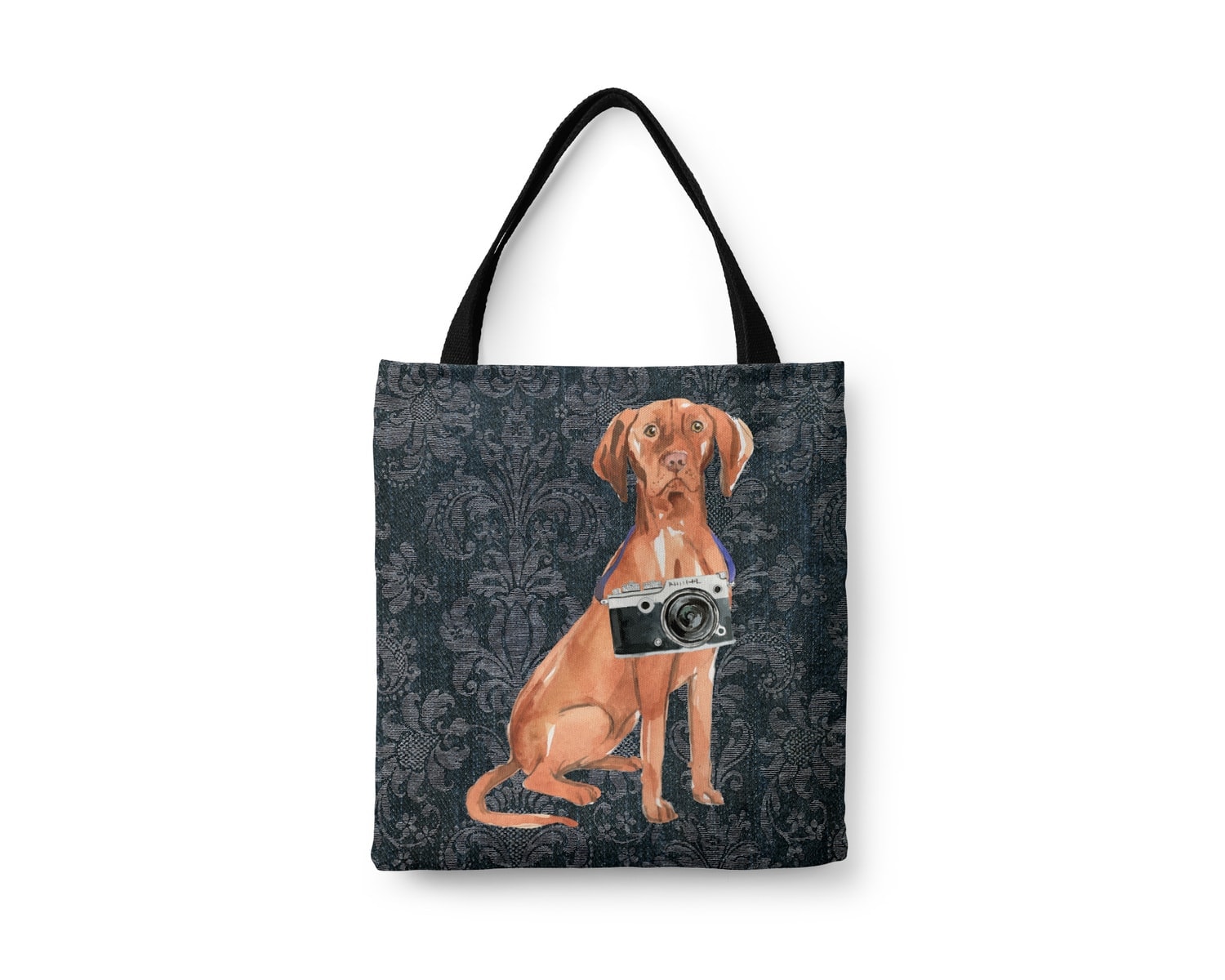 Hungarian Vizsla Dog Denim Style Tote Bag 5 Hungarian Vizsla Dog Denim Style Tote Bag - Image 3