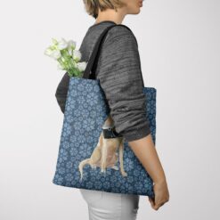 Labrador retriever Dog Denim Style Tote Bag 36 denim dogs tote labrador retriever daisy denim tote woman jumper view