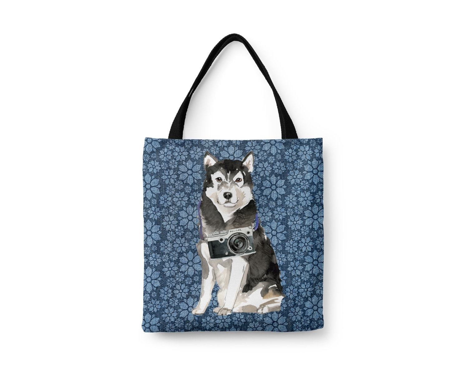 Malamute Dog Denim Style Tote Bag 9 Malamute Dog Denim Style Tote Bag - Image 7