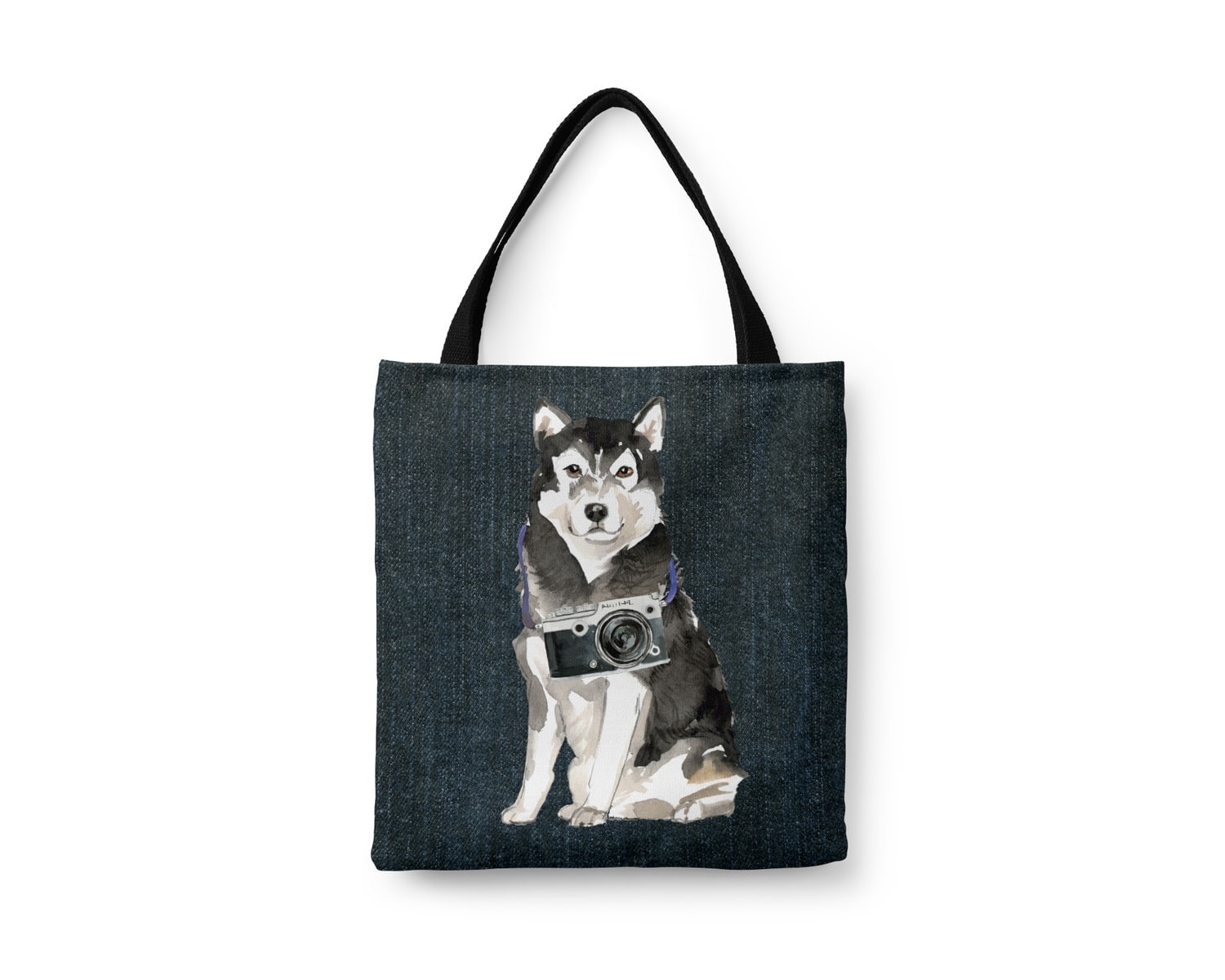 Malamute Dog Denim Style Tote Bag 8 Malamute Dog Denim Style Tote Bag - Image 6