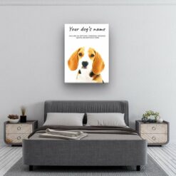 Beagle personalised canvas print - Peeping In Collection - Pre-stretched wall art ready to hang 9 Beagle personalised canvas print - Peeping In Collection - Pre-stretched wall art ready to hang - Image 2