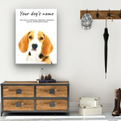 Beagle personalised canvas print - Peeping In Collection - Pre-stretched wall art ready to hang 11 Beagle personalised canvas print - Peeping In Collection - Pre-stretched wall art ready to hang - Image 4