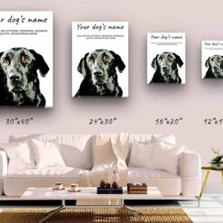 dog paintings canvas black labrador canvas size comparison