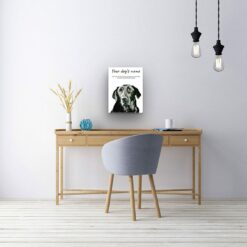dog paintings canvas black labrador office