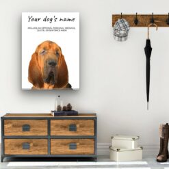 dog paintings canvas bloodhound hall