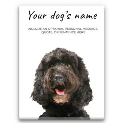 Brown Cockapoo personalised canvas print - Peeping In Collection -  Pre-stretched wall art ready to hang
