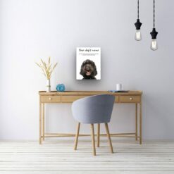 Brown Cockapoo personalised canvas print - Peeping In Collection - Pre-stretched wall art ready to hang 13 dog paintings canvas brown cockapoo office