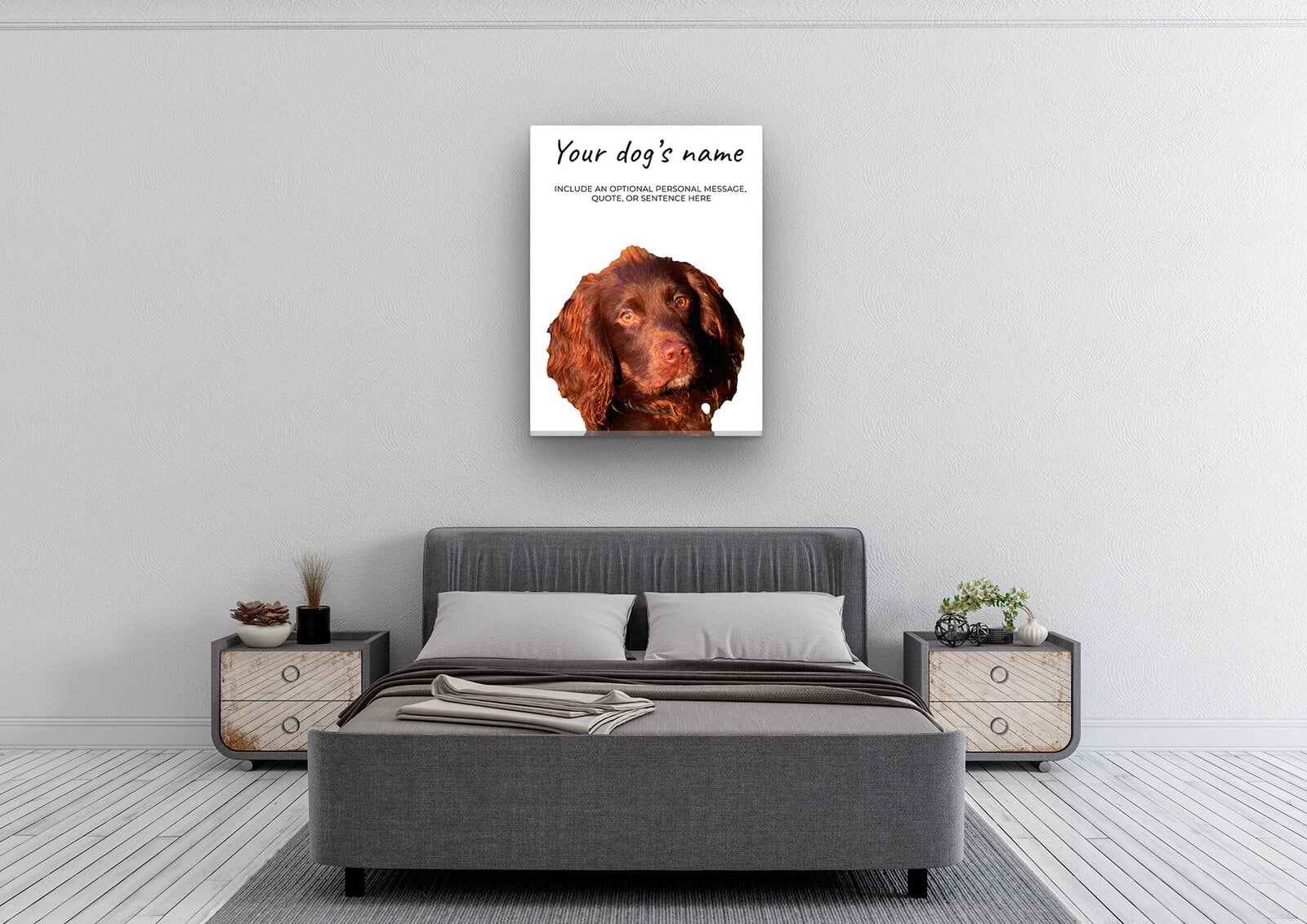 Brown Cocker Spaniel personalised canvas print - Peeping In Collection - Pre-stretched wall art ready to hang 4 Brown Cocker Spaniel personalised canvas print - Peeping In Collection - Pre-stretched wall art ready to hang - Image 2