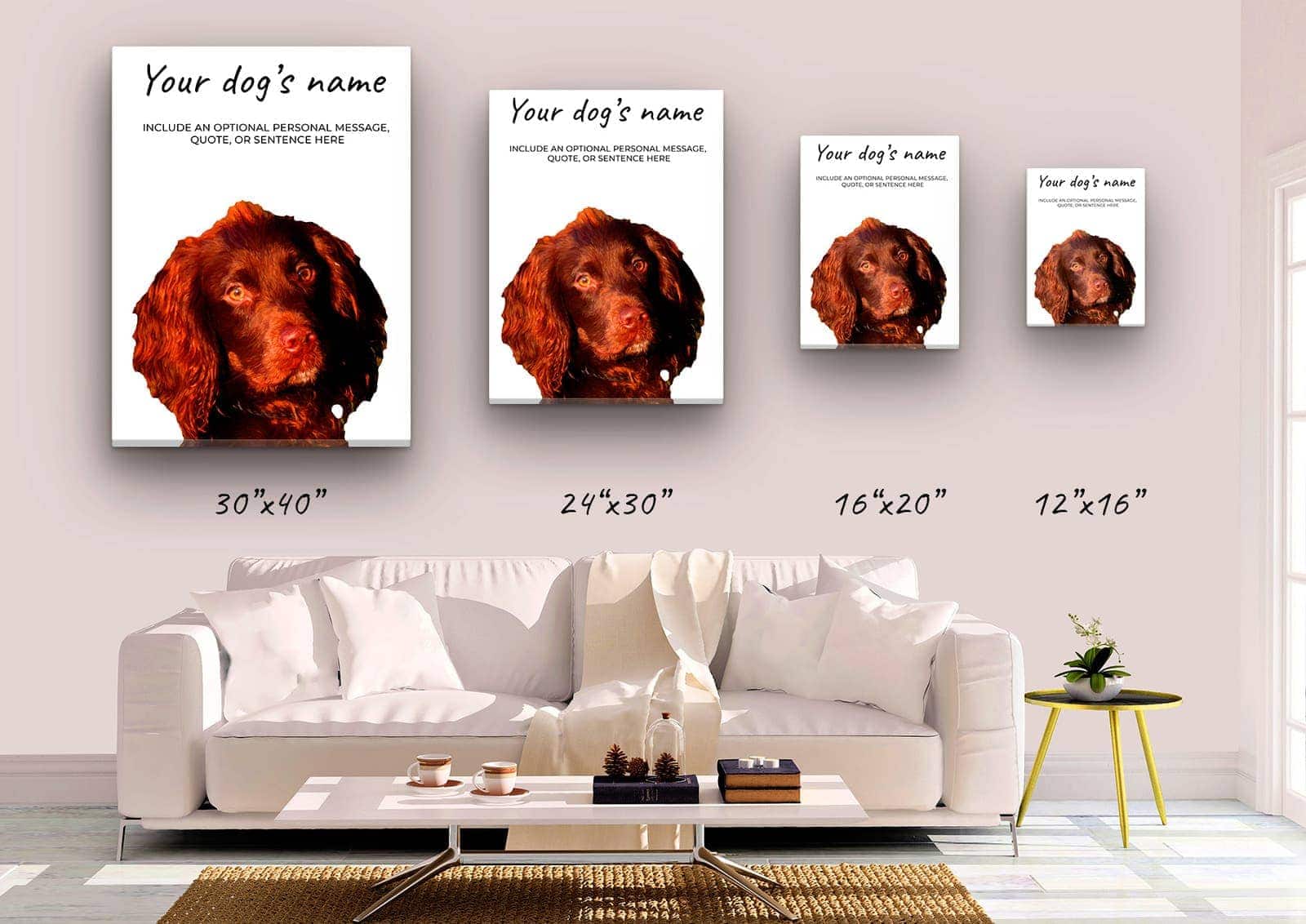 Brown Cocker Spaniel personalised canvas print - Peeping In Collection - Pre-stretched wall art ready to hang 5 Brown Cocker Spaniel personalised canvas print - Peeping In Collection - Pre-stretched wall art ready to hang - Image 3