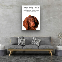 Brown Cocker Spaniel personalised canvas print - Peeping In Collection - Pre-stretched wall art ready to hang 12 dog paintings canvas brown cocker spaniel living room