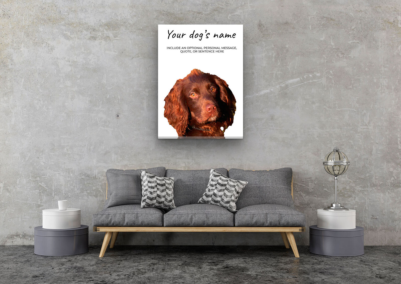 Brown Cocker Spaniel personalised canvas print - Peeping In Collection - Pre-stretched wall art ready to hang 7 Brown Cocker Spaniel personalised canvas print - Peeping In Collection - Pre-stretched wall art ready to hang - Image 5