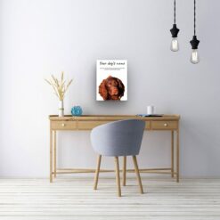Brown Cocker Spaniel personalised canvas print - Peeping In Collection - Pre-stretched wall art ready to hang 13 dog paintings canvas brown cocker spaniel office