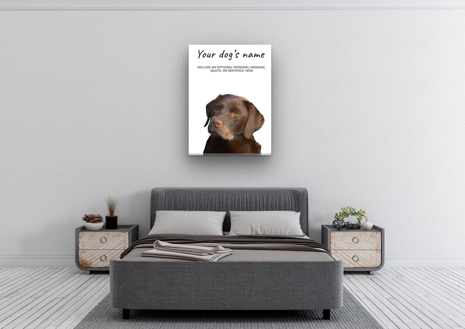 Brown Labrador personalised canvas print - Peeping In Collection - Pre-stretched wall art ready to hang 4 Brown Labrador personalised canvas print - Peeping In Collection - Pre-stretched wall art ready to hang - Image 2