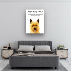 dog paintings canvas cairn terrier bedroom