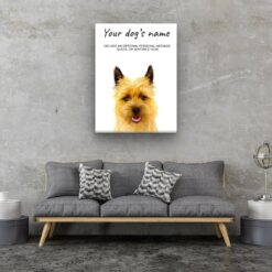 dog paintings canvas cairn terrier living room