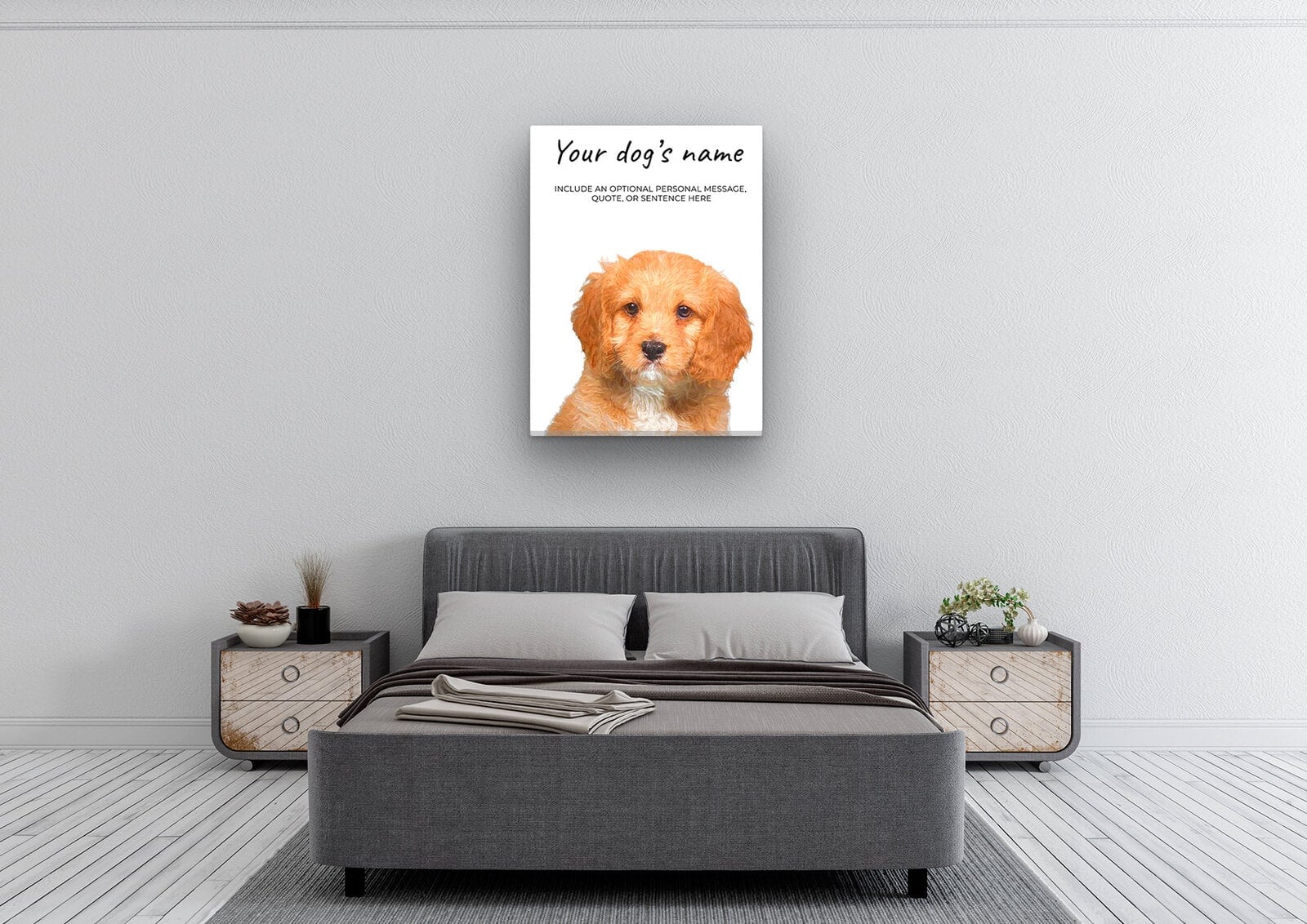 Cavapoo personalised canvas print - Peeping In Collection - Pre-stretched wall art ready to hang 4 Cavapoo personalised canvas print - Peeping In Collection - Pre-stretched wall art ready to hang - Image 2